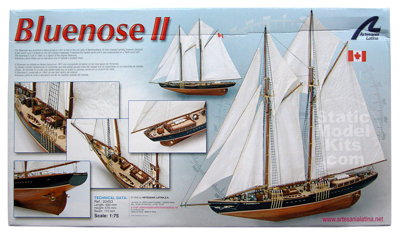 Bluenose II ship model kit - Artesania Latina